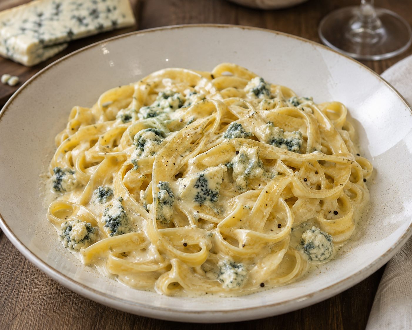 Tagliatelles au Bleu d'Auvergne